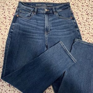 AE Stretch Mom Jean Women's Classic Blue US 6 Regular